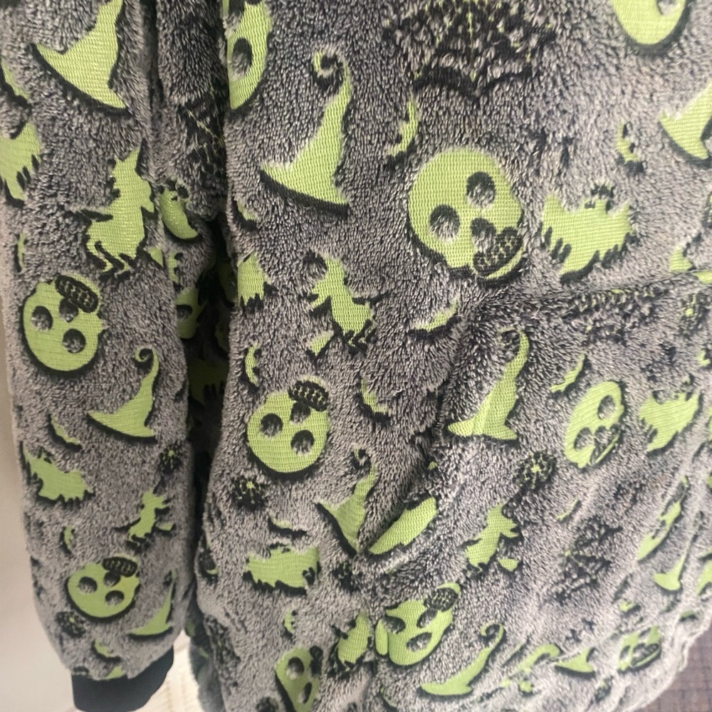 Cozy Gray and Green Kids Hoodie - Picture 2 of 5